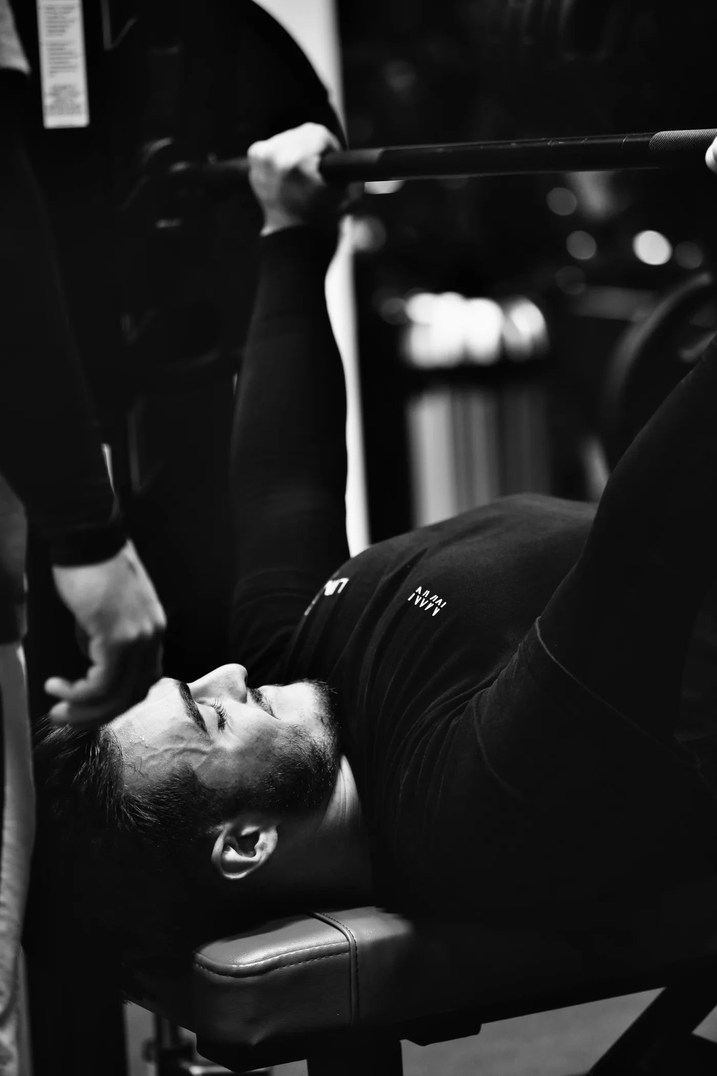One of the MOG MINTS team on the bench press.