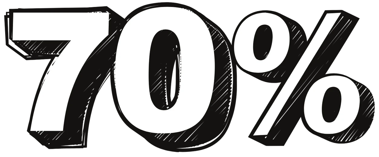 70 percent
